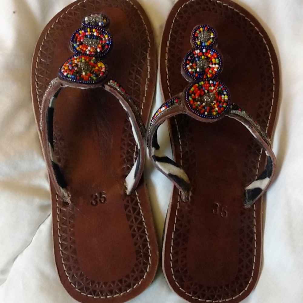 Leather sandals